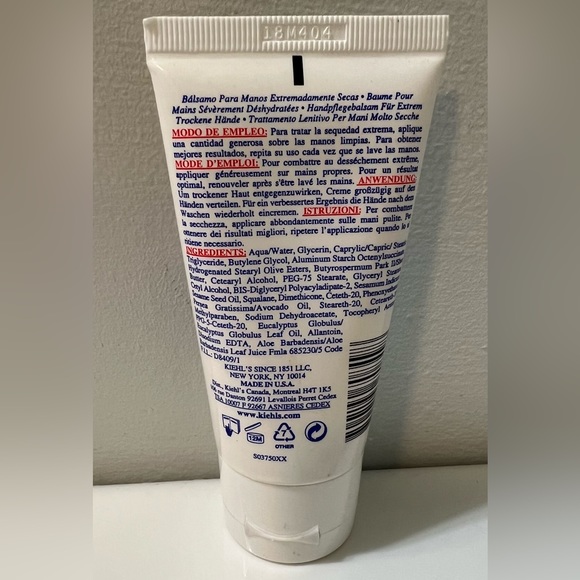 Kiehl’s Ultimate Strength Hand Salve 2.5 0Z - Picture 2 of 2